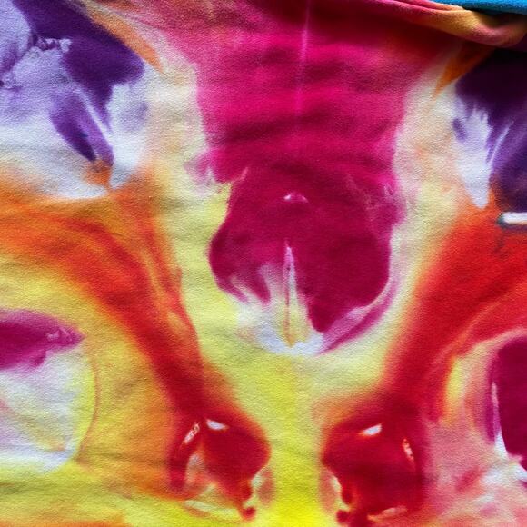 Ice Dyed Bodycon Dress - Long-sleeve Night Out - Rock meets Boho Women's Large - Picture 9 of 11